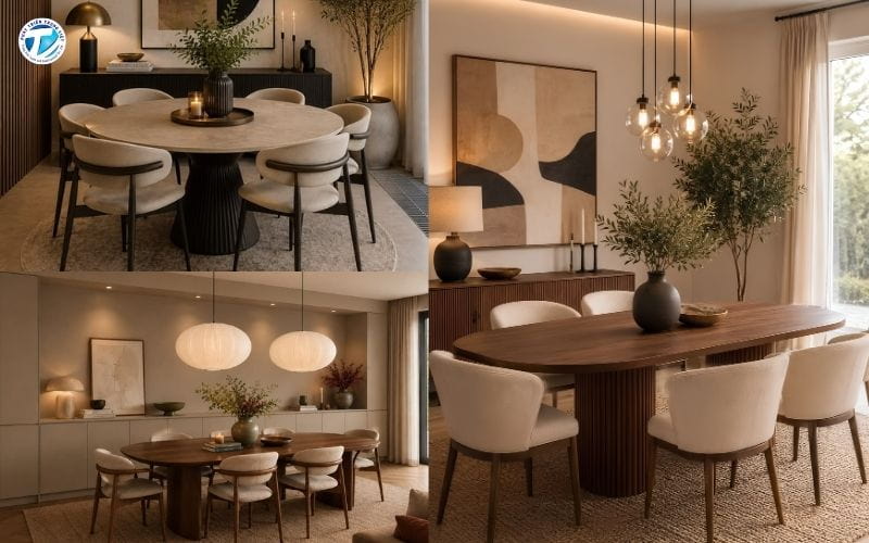 Các dòng thiết kế bàn ăn 8 người nổi bật và được ưa chuộng
